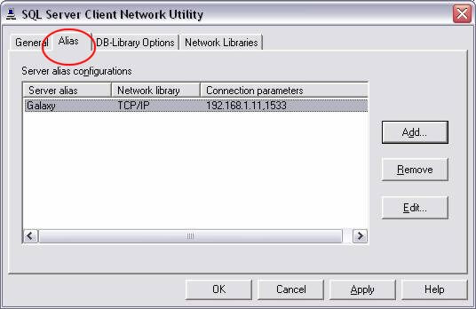 Connect Microsoft SQL 2000 Database by Using Enterprise Manager