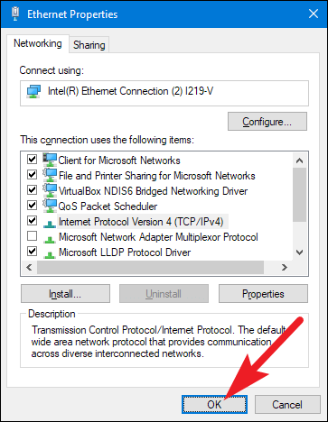 Windows 7,8, or 10-Internet Protocol Version 4 Properties