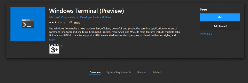 windows terminal(Preview)